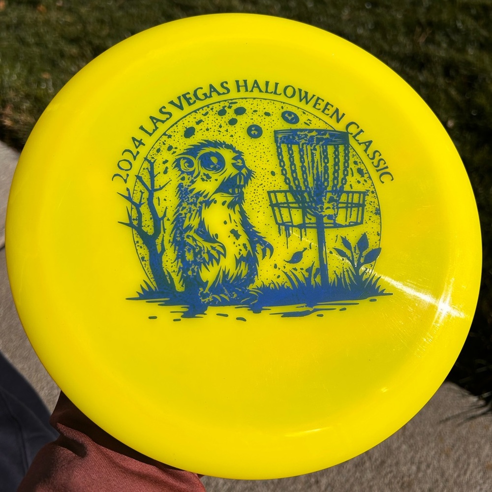 Legacy Nemesis Disc Golf Frisbee 166g Yellow Halloween Classic Stamp